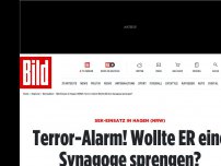 Bild zum Artikel: Polizei-Großaufgebot  - Offenbar Anschlags-Drohung gegen Synagoge in Hagen