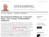 Bild zum Artikel: Die Interview-Polizei von “Correctiv” fragt – Der Corona-“Erbsenzähler” antwortet