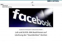 Bild zum Artikel: Weltweit erste Aktion: Facebook löscht 'Querdenken'-Kanäle