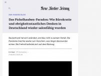 Bild zum Artikel: DER ANDERE BLICK - Das Pickelhauben-Paradox: Wie Bürokratie und obrigkeitsstaatliches Denken in Deutschland wieder salonfähig wurden