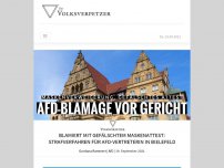 Bild zum Artikel: Blamiert mit gefälschtem Maskenattest: Strafverfahren für AfD-Vertreterin in Bielefeld