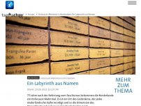 Bild zum Artikel: Holocaust-Mahnmal in Amsterdam: Ein Labyrinth aus Namen