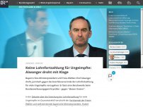 Bild zum Artikel: Keine Lohnfortzahlung für Ungeimpfte: Aiwanger droht mit Klage