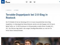 Bild zum Artikel: Terodde-Doppelpack bei 2:0-Sieg in Rostock