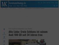 Bild zum Artikel: Alte Liebe: Erwin Schlums ist seinem Audi 100 CD seit 34 Jahren treu