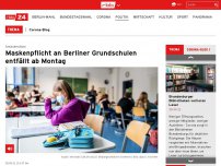 Bild zum Artikel: Maskenpflicht an Berliner Grundschulen entfällt ab Montag