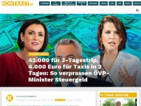 Bild zum Artikel: 42.000 für 3-Tagestrip, 4.000 Euro für Taxis in 2 Tagen: Sp verprassen ÖVP-Minister Steuergeld