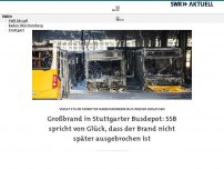 Bild zum Artikel: Feuer im Busdepot in Stuttgart ausgebrochen