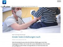 Bild zum Artikel: Mehr Atemwegsinfekte: Kinder holen Erkältungen nach