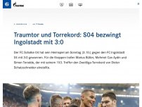 Bild zum Artikel: Traumtor und Torrekord: S04 bezwingt Ingolstadt mit 3:0