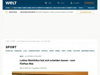 Bild zum Artikel: Lothar Matthäus hat sich scheiden lassen - zum fünften Mal