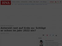 Bild zum Artikel: Asteroid rast auf Erde zu: Schlägt er schon im Jahr 2022 ein?