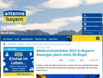 Bild zum Artikel: Weihnachtsmärkte 2021 in Bayern: Aiwanger plant ohne 3G-Regel