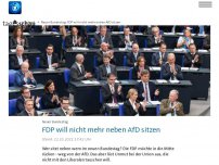 Bild zum Artikel: Neuer Bundestag: FDP will nicht mehr neben AfD sitzen