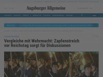 Bild zum Artikel: Vergleiche mit Wehrmacht: Zapfenstreich vor Reichstag sorgt für Diskussionen