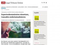Bild zum Artikel: Kommentar von BGH-Richter Andreas Mosbacher: Expertenkommission einsetzen, Cannabis entkriminalisieren