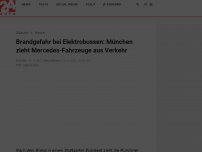 Bild zum Artikel: Brandgefahr bei Elektrobussen: München zieht Mercedes-Fahrzeuge aus Verkehr