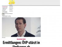 Bild zum Artikel: Ermittlungen: ÖVP stürzt in Umfragen ab