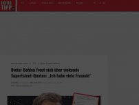 Bild zum Artikel: Dieter Bohlen freut sich über sinkende Supertalent-Quoten: „Ich habe viele Freunde“