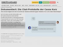 Bild zum Artikel: Dokumentiert: Die Chat-Protokolle der Causa Kurz