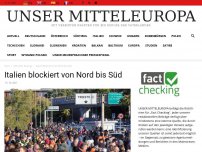 Bild zum Artikel: Italien blockiert von Nord bis Süd