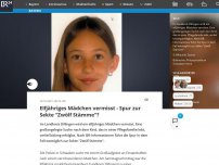 Bild zum Artikel: Elfjähriges Mädchen vermisst - Spur zur Sekte 'Zwölf Stämme'?