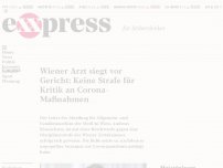 Bild zum Artikel: Wiener Arzt siegt vor Gericht: Keine Strafe für Kritik an Corona-Maßnahmen