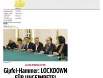 Bild zum Artikel: Gipfel: Regierung plant Lockdown für Ungeimpfte!