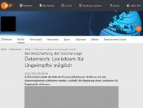Bild zum Artikel: Österreich: Lockdown für Ungeimpfte möglich