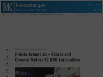 Bild zum Artikel: E-Auto brennt ab – Fahrer soll General Motors 12.000 Euro zahlen