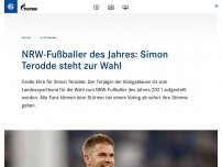 Bild zum Artikel: NRW-Fußballer des Jahres: Simon Terodde steht zur Wahl