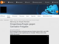 Bild zum Artikel: Drogenbeauftragte gegen Cannabis-Freigabe