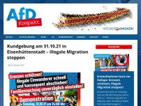 Bild zum Artikel: Kundgebung am 31.10.21 in Eisenhüttenstadt – illegale Migration stoppen