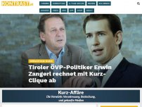 Bild zum Artikel: Tiroler ÖVP-Politiker Erwin Zangerl rechnet mit Kurz-Clique ab