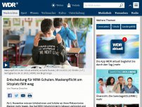 Bild zum Artikel: Entscheidung für NRW-Schulen: Maskenpflicht am Sitzplatz fällt weg