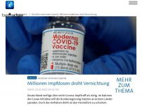 Bild zum Artikel: Warum Deutschland wohl bald Impfstoff vernichten muss