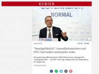 Bild zum Artikel: 'Brandgefährlich': Mückstein will mit FPÖ-Chef Kickl Kontakt aufnehmen