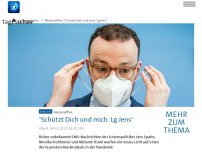 Bild zum Artikel: Maskenaffäre: 'Dickes Bussi'