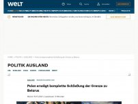 Bild zum Artikel: Migranten durchbrechen gewaltsam Grenze nach Polen