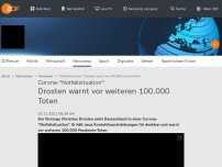 Bild zum Artikel: Drosten warnt vor weiteren 100.000 Toten