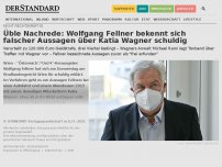Bild zum Artikel: Üble Nachrede: Wolfgang Fellner bekennt sich falscher Aussagen über Katia Wagner schuldig