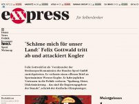 Bild zum Artikel: “Schäme mich für unser Land:” Felix Gottwald tritt ab und attackiert Kogler