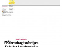 Bild zum Artikel: FPÖ beantragt sofortiges Ende des Lockdowns für Ungeimpfte