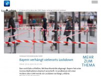 Bild zum Artikel: Bayern verhängt in Kreisen mit Inzidenz über 1000 Lockdown