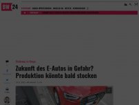 Bild zum Artikel: Zukunft des E-Autos in Gefahr? Produktion könnte bald stocken