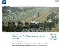 Bild zum Artikel: Estland und Großbritannien schicken Soldaten nach Polen