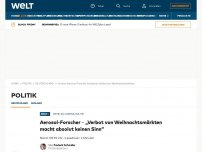 Bild zum Artikel: Aerosol-Forscher – „Verbot von Weihnachtsmärkten macht absolut keinen Sinn“