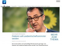 Bild zum Artikel: Grüne einig über Besetzung der Ministerien - Özdemir soll Landwirtschaftsminister werden