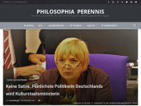 Bild zum Artikel: Keine Satire: Peinlichste Politikerin Deutschlands wird Kulturstaatsministerin
