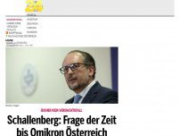 Bild zum Artikel: Schallenberg: Frage der Zeit bis Omikron Österreich erreicht